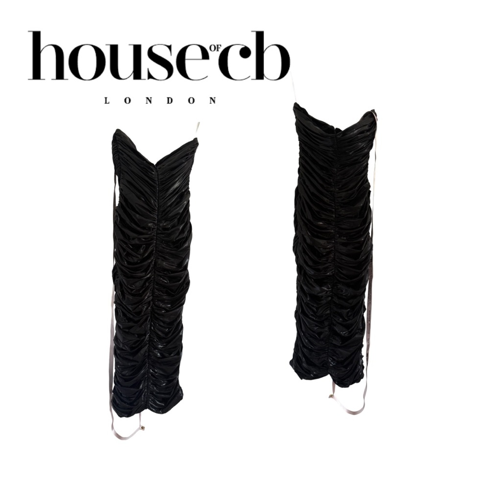 House of CB Strapless Ruched Dress
